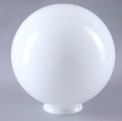 Produktbild von Kugelglas Lampenglas Ø 250mm Weiß glänzend Ersatzglas rund