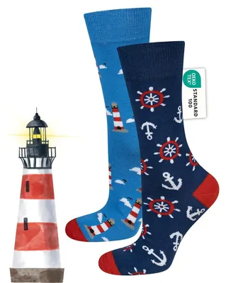 Produktbild von Herrensocken Socken - Bunte Muster - Baumwolle - 1 Paar