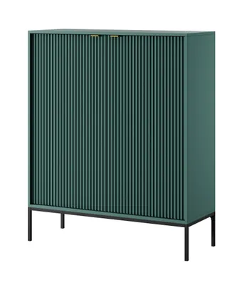 Produktbild von AX LIVING Modern Kommode Eternas K104 mit Lamellenfront 104 cm Grün
