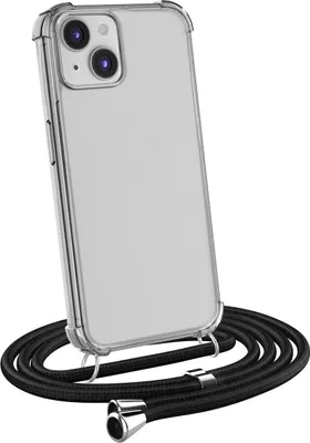Produktbild von Handykette für Apple iPhone 13 Mini - Handyhülle mit Schnur Cover in Schwarz
