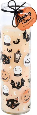 Produktbild von „Spiced Pumpkin“ Duftkerze im Glaszylinder als Halloween Deko