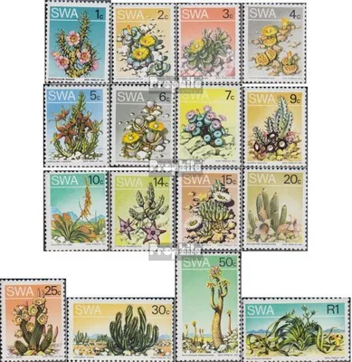 Produktbild von Briefmarken Namibia - Südwestafrika 1973 Mi 373-388 (kompl.Ausg.) postfrisch Wüstenpflanzen