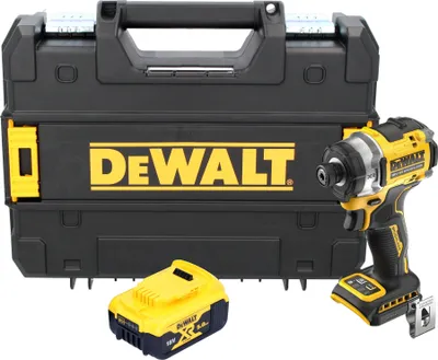 Produktbild von DeWalt DCF 860 NT Akku Schlagschrauber 18 V 282 Nm 1/4" Brushless + 1x Akku 5,0 Ah + TSTAK - ohne Ladegerät