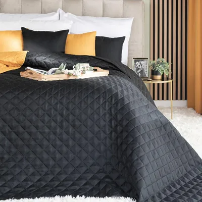 Zdjęcie produktu dla MARKIZETA Narzuta dekoracyjna JODEŁKA, rozmiar 170x210cm, kolor 111 czarny 724330/NAP/111/170210/1