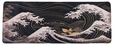 Produktbild von lachineuse – XXL-Mauspad – Special Japan – Kanagawa-Wellen-Inspiration – 800 x 3