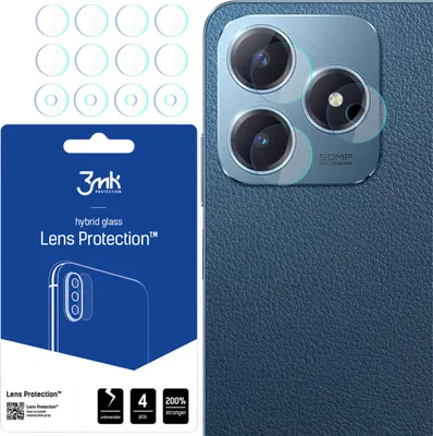 Produktbild von 3mk Hybridglas Lens Protection für Realme C63 Kamera Objektiv Kameralinse 0,16mm 6H (4 Stück)