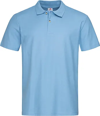 Immagine prodotto di Stedman ST3000 | Polo da uomo-Piqué 100 - Colore: Azzurro - Taglia: XXL
