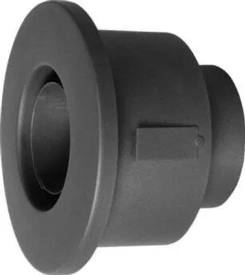 Immagine prodotto di Prolunga per rivestimento parete con rosetta in acciaio laccato nero metallizzato | 80 mm / 120 mm