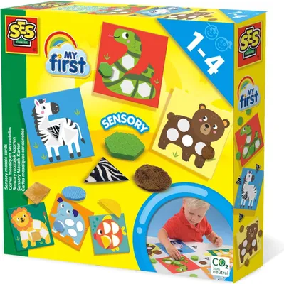 Produktbild von SES Creative Children's My First Sensory Mosaic Cards Aktivitätsset