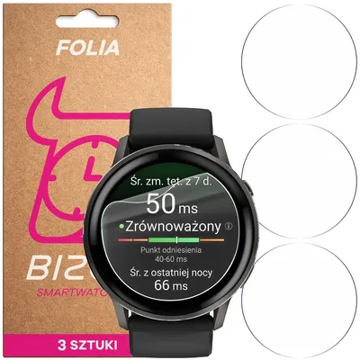 Produktbild von 3x Schutzfolie für den Bildschirm für Garmin Venu 4 45 mm, Bizon Watch HydroFlex