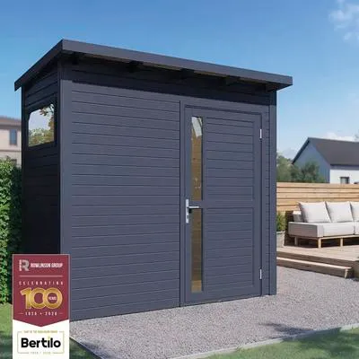 Obrázek produktu pro Bertilo zahradní domek Pentus 1 - 19 mm antracit Pentus 1: 234x115 cm