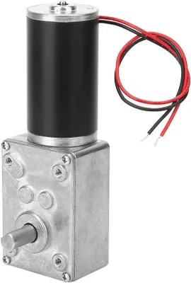 Immagine prodotto di Motore con riduttore a vite senza fine turbo da 24 V, velocità regolabile, albero da 8 mm