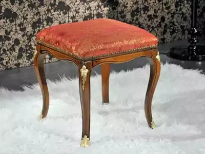 Image de Tabouret classique Tabouret d'appoint Siège de luxe Meuble de salon