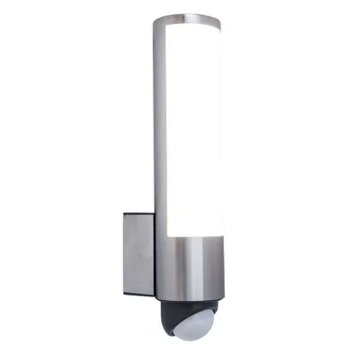 Produktbild von LUTEC Leda LED Aussenwandleuchte 3000 K 14W Bewegungsmelder IP44 Nickelfarbig