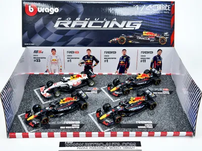 Produktbild von 4er Set F1 Oracle Red Bull racing 2021-2023 - Bburago 1:43