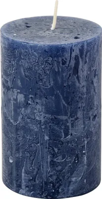 Immagine prodotto di IHR candela rustica blu scuro 11 cm