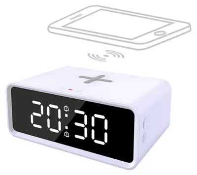 Produktbild von Solight Digitaluhr mit Qi-Wireless-Ladegerät CA07W