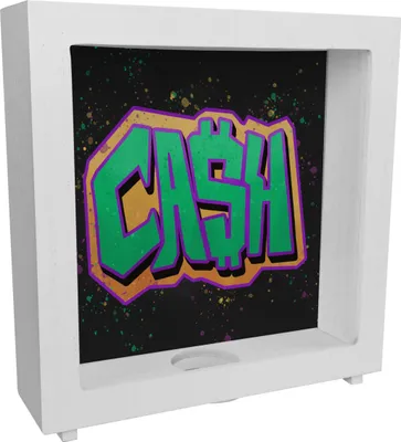 Produktbild von Cash Graffiti Rahmen Spardose aus Holz