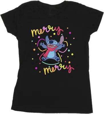 Produktbild von Disney - "Merry Rainbow" T-Shirt für Damen BI26086 (XL) (Schwarz)