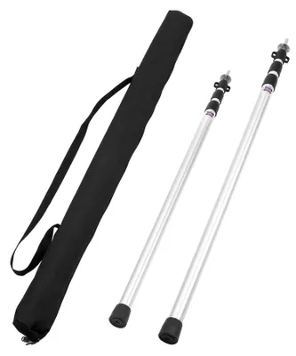Zdjęcie produktu dla Teleskopowe maszty do namiotu 95 do 230 cm, aluminium, regulowane, do kempingu