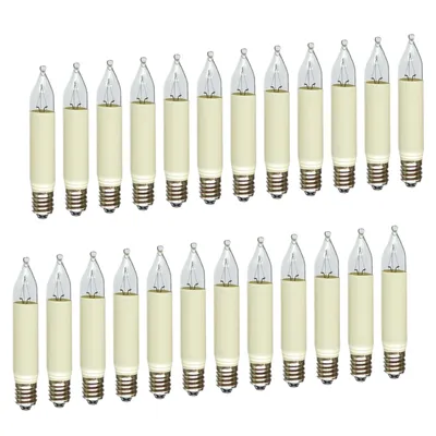 A product shot of multiple light bulbs arranged in two rows against a white background.