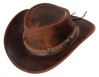 Produktbild von Westernhut Cowboy Biker Lederhut »Butch« Braun