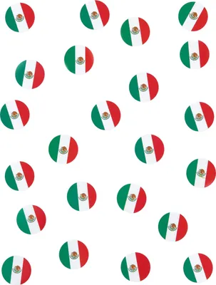 Productafbeelding van Mexico - Confetti, landenspecifiek artikel, 150 stuks, groen-wit-rood, 40,8 gram