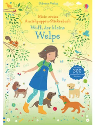Produktbild von Mein erstes Anziehpuppen-Stickerbuch: Wuff, der kleine Welpe