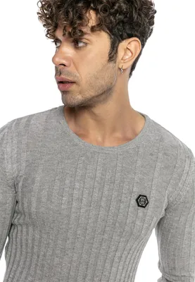 Produktbild von Red Bridge Herren Strickpullover Pullover Slim-Fit Up and Down