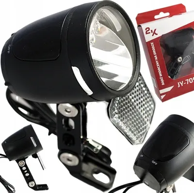 Obrázek produktu pro Přední Dynamo Vedlo Jízdní Kolo Lampa On/Off 90Lux