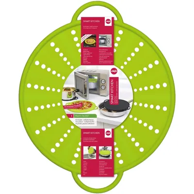 Image de emsa protection anti-projections SMART KITCHEN, 260 mm, vert 6in1 : protection anti-projections, passoire, dessous de plat, plaque de cuisson, surcuisson