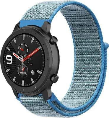Produktbild von Strap-it Xiaomi Amazfit GTR Nylonarmband (Blau)