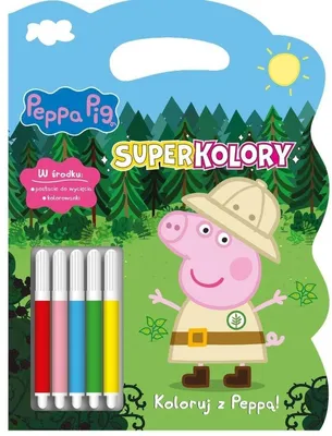 Produktbild von Peppa Pig. Superkolory Kolorowanka z flamastrami