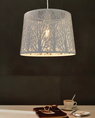 Productafbeelding van Eglo Pendelleuchte Hängelampe Vintage Hambleton Weiß Ø35cm max. 60W E27