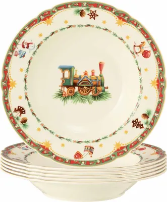 Produktbild von Seltmann Weiden Marieluise Weihnachtsnostalgie Suppenteller ø 23 cm 6er Set