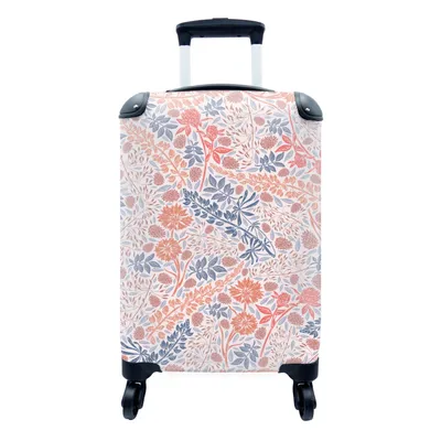 Produktbild von MuchoWow® Koffer Handgepäck Trolley Rollkoffer Kleine Reisekoffer mit 4 Rollen - Kunst - Rot - Blau - Cabin Size < 55x40x23 cm & 55x40x20 cm - Fotokoffer - Kabinenkoffer - Boardgepäck - Reise-Box - Reisekoffer - Reisegepäck - Koffer mit Bild - Trolley für Kinder