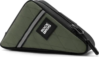 Produktbild von ROCKBROS Fahrradtasche kleine Werkzeugtasche Rahmentasche Tragbarkeit für Brompton 0,3L Grün
