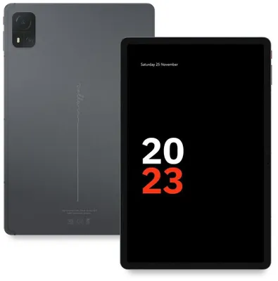 Immagine prodotto di Tablet Volla con Volla OS in nero, sistema operativo senza Google, protegge la privacy