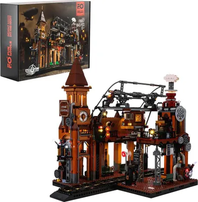 Produktbild von FUNWHOLE Steampunk Bahnhof (1843 Teile) F9007