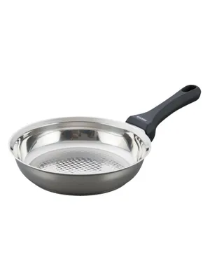 Produktbild von Kelomat Bratpfanne Grillmeister Ø28 cm Edelstahl Grillwabenboden Induktion