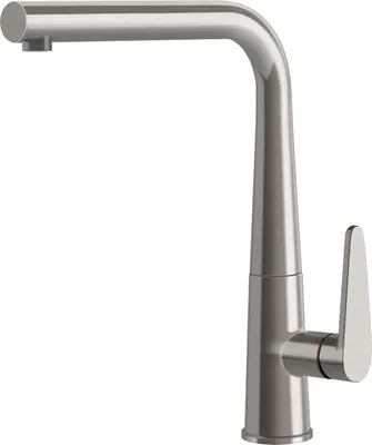 Produktbild von KeraDomo Armatur TONO in EDELSTAHLFINISH mit Festauslauf / Systemceram