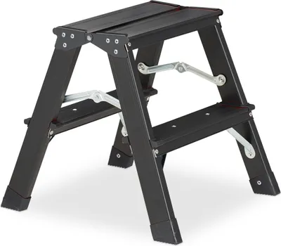 Produktbild von relaxdays Klappbare Trittleiter aus Aluminium