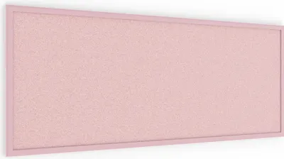 Produktbild von Pinnwand, Korktafel in Pink, 100x40 cm, Holzrahmen - Pink lackiert