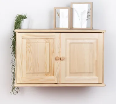 Produktbild von Hängeschrank Kiefer Vollholz massiv natur 022 - Abmessung 50 x 80 x 60 cm (H x B x T)