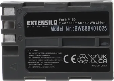 Produktbild von EXTENSILO Akku kompatibel mit Fujifilm FinePix S5 Pro Kamera (1900 mAh, 7,4 V, Li-Ion)