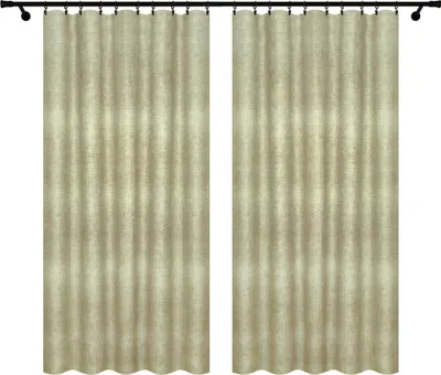 Zdjęcie produktu dla Voppi Zasłony na taśmie na żabki agrafki tunel 140x230 cm zielone zasłony okienne 2 szt.