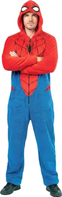 Produktbild von Spiderman Fleece-Onesie-Kostüm für Erwachsene XL