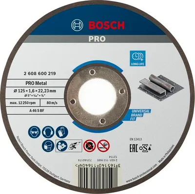Produktbild von PRO Metal Trennscheibe, 125 x 1.6 x 22.23 mm, gerade, oSa