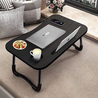 Zdjęcie produktu dla Ergonomiczny zestaw stolikowy do laptopa – wielofunkcyjna składana tacka – prosta, składana konstrukcja – regulowana – do laptopa itp.