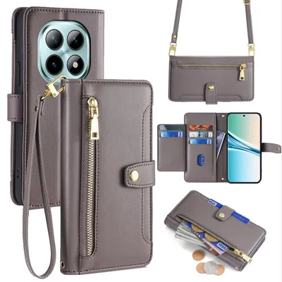 Produktbild von Handykette Kunstleder für Xiaomi Redmi Note 15 4G / 5G Grau